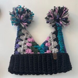 Hand crocheted jester hat